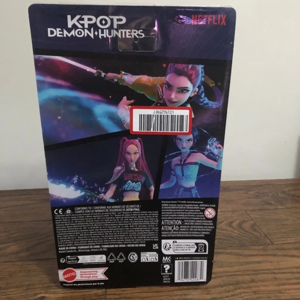 Mattel K-Pop Demon Hunters Rumi Doll - Purple Hair, Yellow Jacket